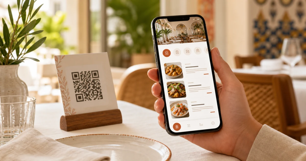 Carta digital para restaurante creada con TuCartaMovil
